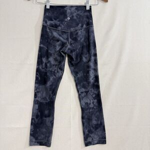 Lululemon Align Crop 21" leggings Diamond Dye Size 2